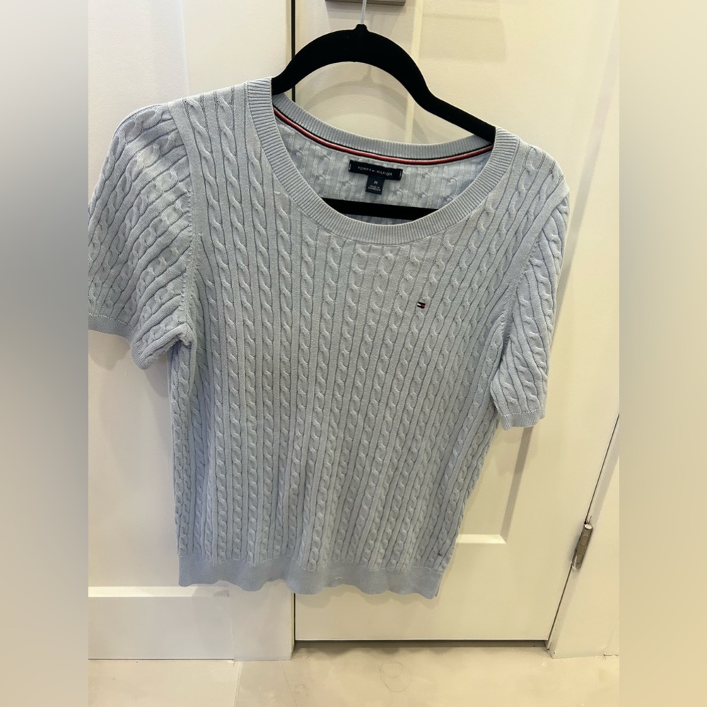 Light blue Tommy Hilfiger t-shirt. Super soft material. Great top.